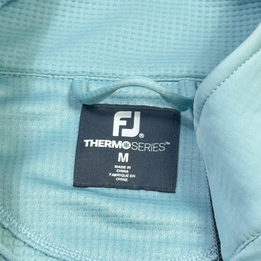 FootJoy Mediterra Golf Club ThermoSeries Fleece Back Vest Men's Medium Seaglass - Picture 2 of 11